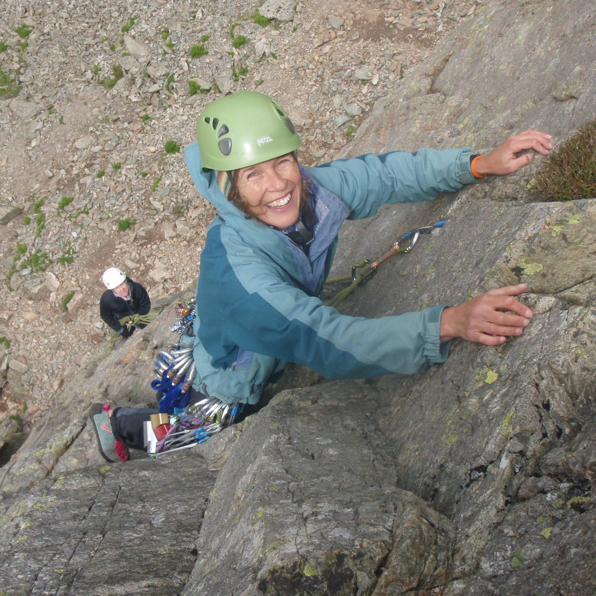 Learning to lead rock climbing