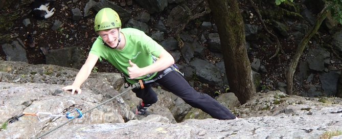 Rock climbing