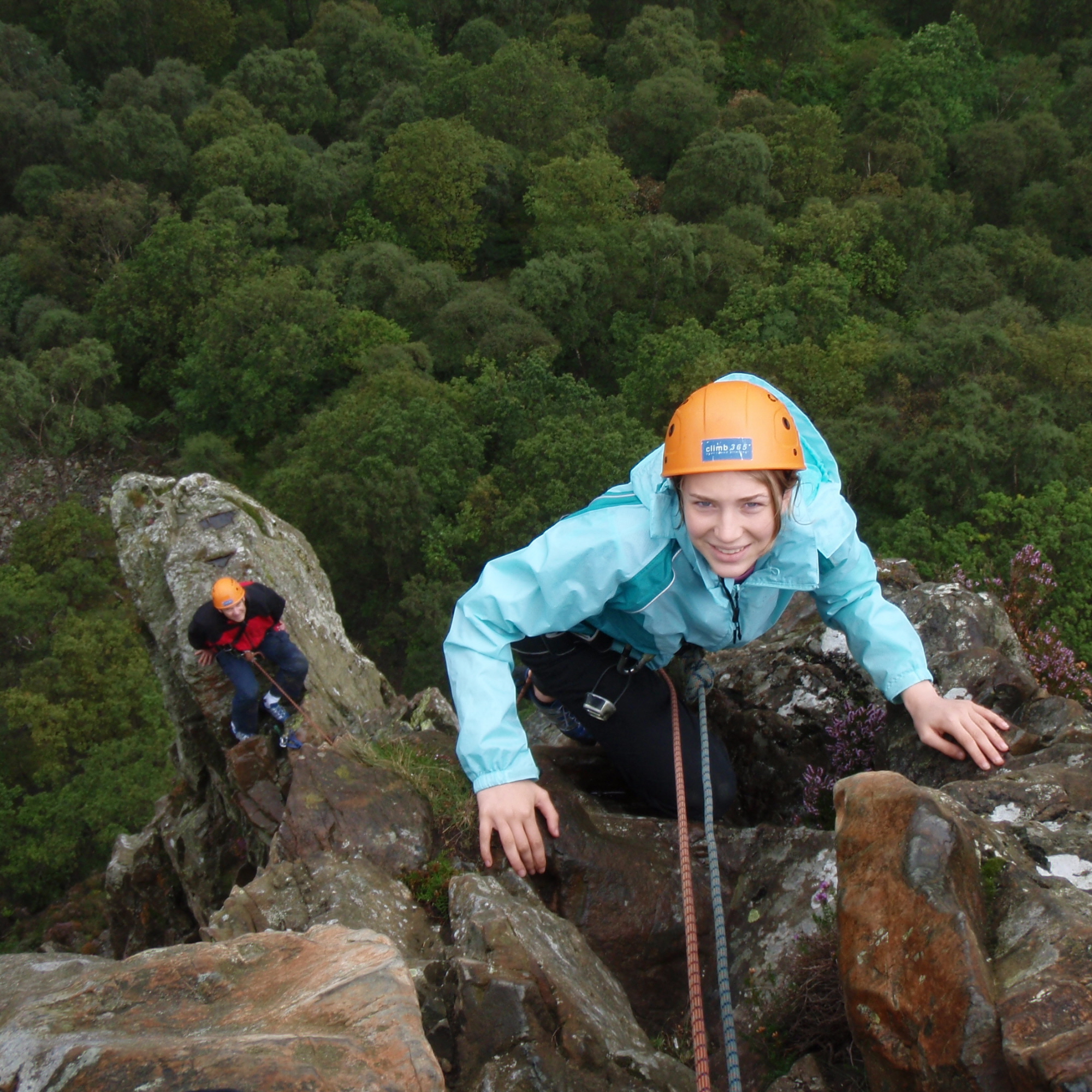 Indoors to outdoor rock climbing course