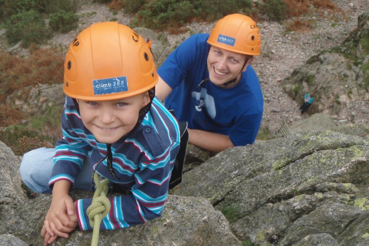 Indoors to outdoor rock climbing course