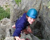 Rock climbing abseiling Lake District