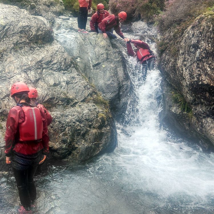 Stoney croft ghyll scrambling